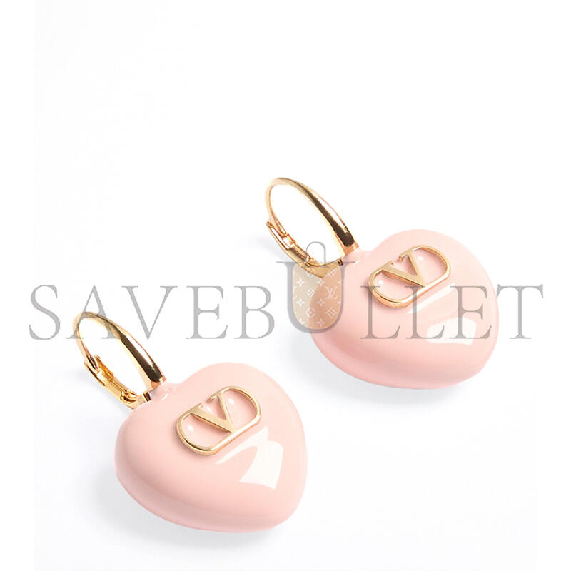 Va1e*ntin0 COEUR ROYAL METAL AND ENAMEL EARRINGS 8W2J0BJ5MJP_MXS
